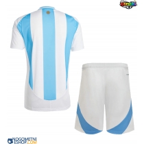 Otroški Nogometni dresi Argentina Domači Copa America 2024 Kratek Rokav (+ Kratke hlače)